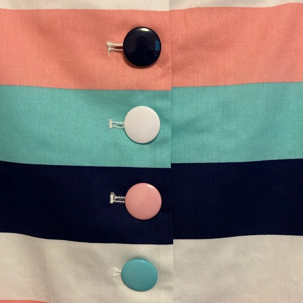 Collectif Camilla Candy Stripes Skirt - Picture 2 of 11